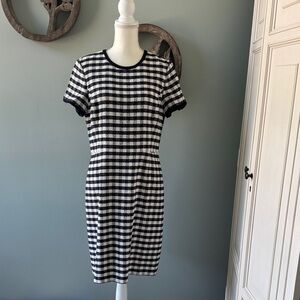 Brooks Brothers Navy and Ivory Gingham Mini Dress size 12